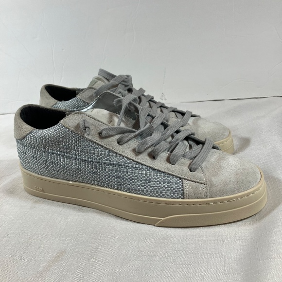 NWOT P448 Jack Suede & Woven Textured Sneakers, Women's Size 38 (US Size 8) - Picture 13 of 14